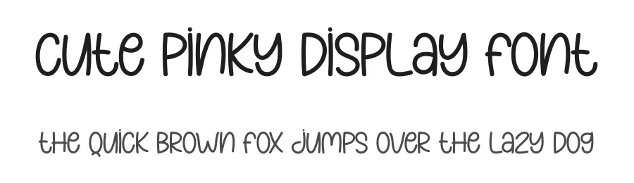 Cute Pinky Display Font by creativeletter — Display Font