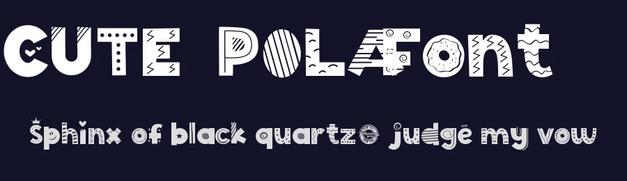 Cute Pola Font by CalligraphyFonts.net — Display Font — thumbnail 2