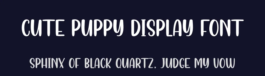Cute Puppy Display Font by andikastudio — Script Handwritten Font — thumbnail 2