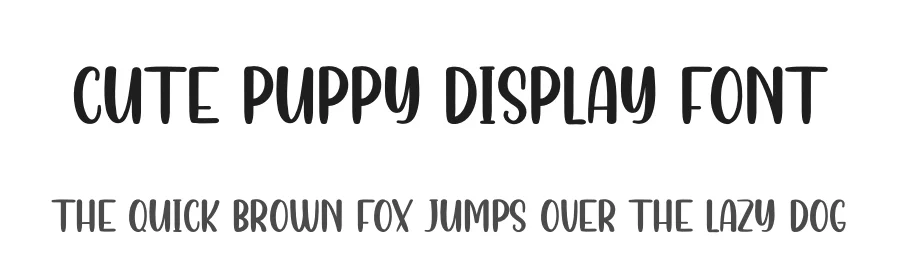 Cute Puppy Display Font by andikastudio — Script Handwritten Font