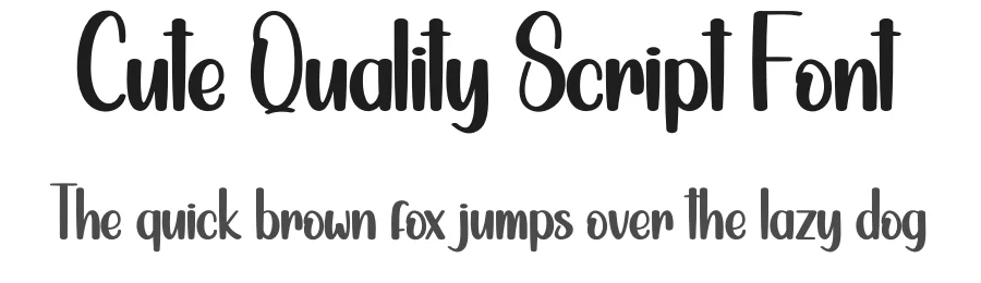 Cute Quality Script Font by creativeletter — Display Font
