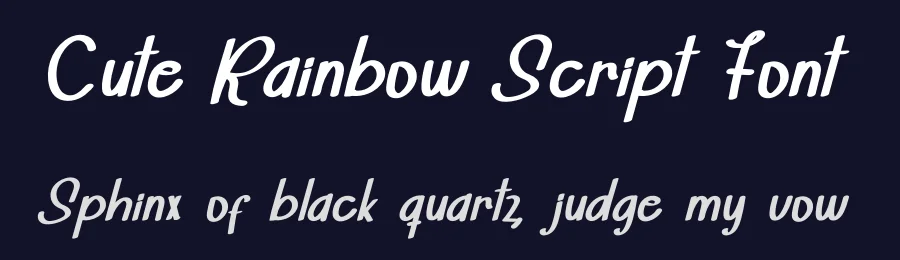Cute Rainbow Script Font by inermediaSTUDIO — Display Font — thumbnail 2