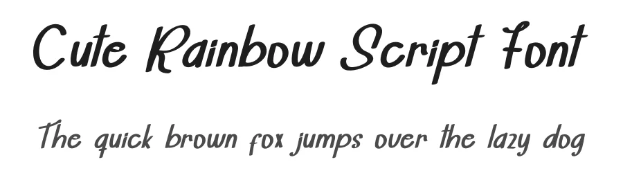 Cute Rainbow Script Font by inermediaSTUDIO — Display Font