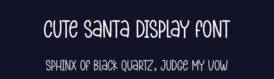 Cute Santa Display Font by andikastudio — Display Font — thumbnail 2