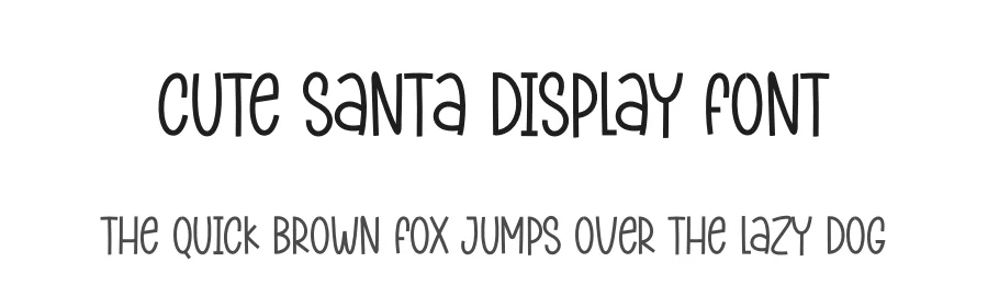 Cute Santa Display Font by andikastudio — Display Font