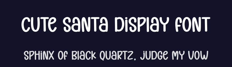 Cute Santa Display Font by andikastudio — Display Font — thumbnail 2
