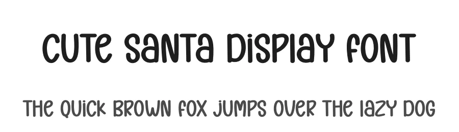 Cute Santa Display Font by andikastudio — Display Font