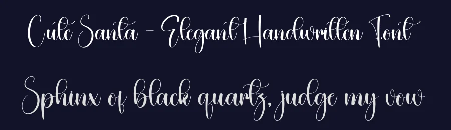Cute Santa – Elegant Handwritten Font by creativeletter — Script Handwritten Font — thumbnail 2