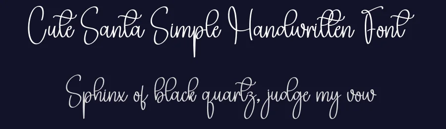 Cute Santa Simple Handwritten Font by creativeletter — Script Handwritten Font — thumbnail 2
