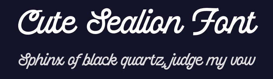 Cute Sealion Font by Aksapix_Type — Decorative Font — thumbnail 2