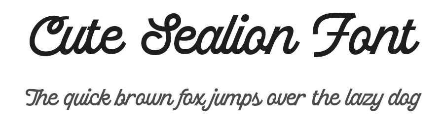 Cute Sealion Font by Aksapix_Type — Decorative Font