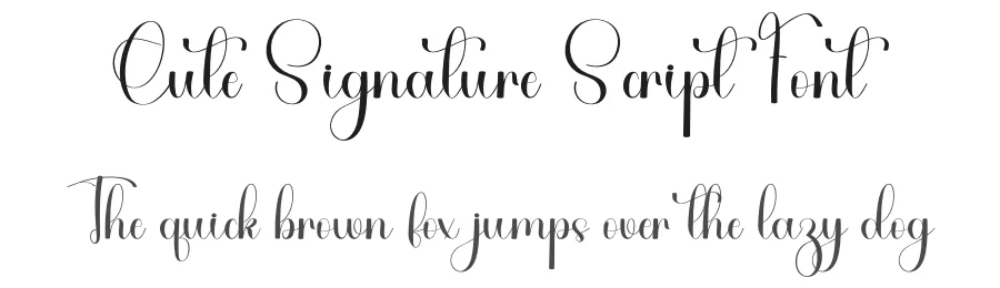 Cute Signature Script Font by freshtypeink — Decorative Font