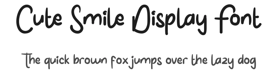 Cute Smile Display Font by noahtype — Script Handwritten Font