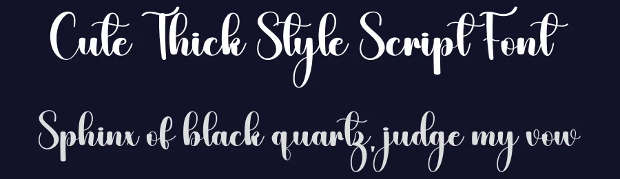 Cute Thick Style Script Font by freshtypeink — Script Handwritten Font — thumbnail 2