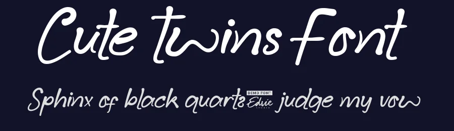 Cute Twins Font by edricstudio — Script Handwritten Font — thumbnail 2