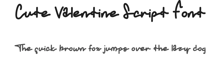 Cute Valentine Script Font by levincreative — Script Handwritten Font