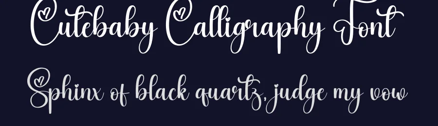 Cutebaby Calligraphy Font by creativeletter — Script Handwritten Font — thumbnail 2