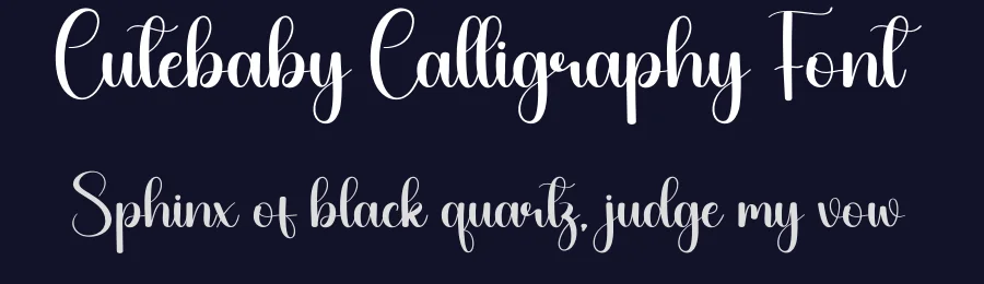 Cutebaby Calligraphy Font by creativeletter — Script Handwritten Font — thumbnail 2