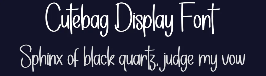 Cutebag Display Font by Wati Studio — Display Font — thumbnail 2