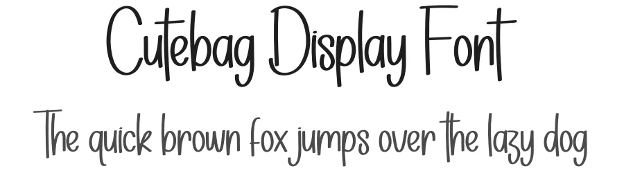 Cutebag Display Font by Wati Studio — Display Font