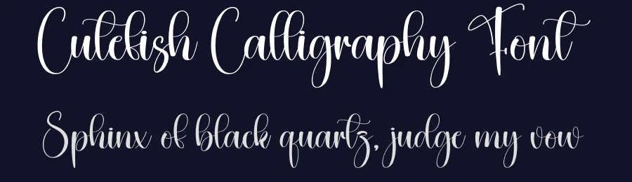 Cutefish Calligraphy Font by creativeletter — Script Handwritten Font — thumbnail 2