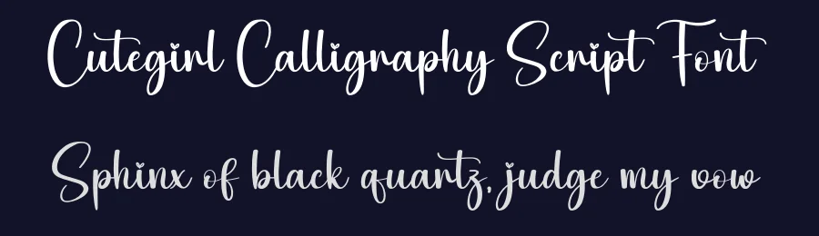 Cutegirl Calligraphy Script Font by creativeletter — Script Handwritten Font — thumbnail 2