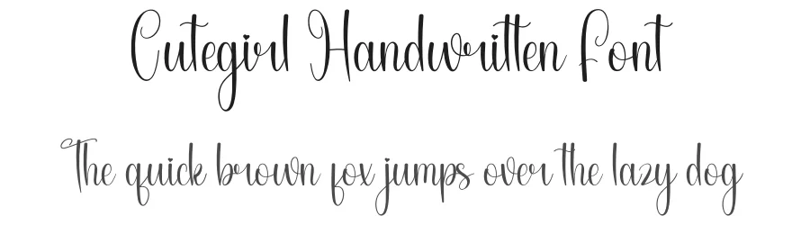 Cutegirl Handwritten Font by andikastudio — Script Handwritten Font