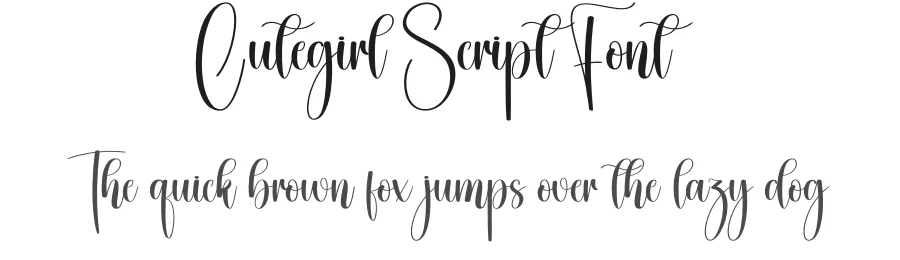 Cutegirl Script Font by creativeletter — Script Handwritten Font