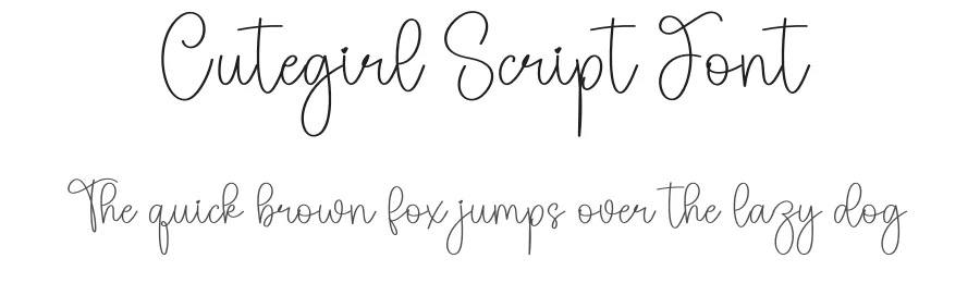 Cutegirl Script Font by creativeletter — Script Handwritten Font