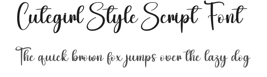 Cutegirl Style Script Font by creativeletter — Script Handwritten Font