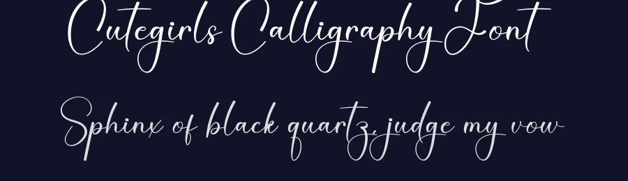 Cutegirls Calligraphy Font by creativeletter — Script Handwritten Font — thumbnail 2
