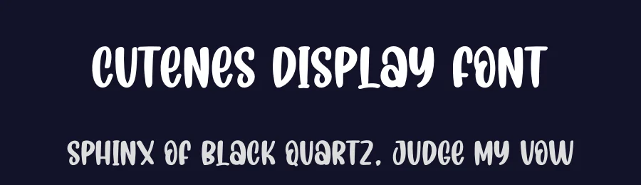Cutenes Display Font by creativeletter — Script Handwritten Font — thumbnail 2