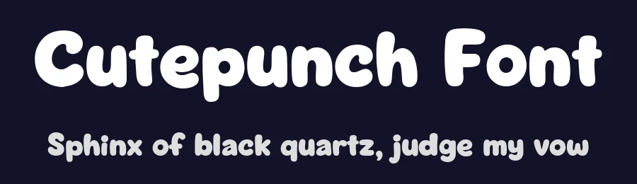 Cutepunch Font by letterhanna — Display Font — thumbnail 2