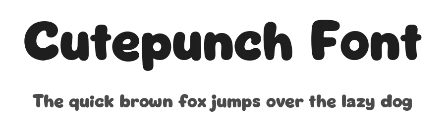 Cutepunch Font by letterhanna — Display Font