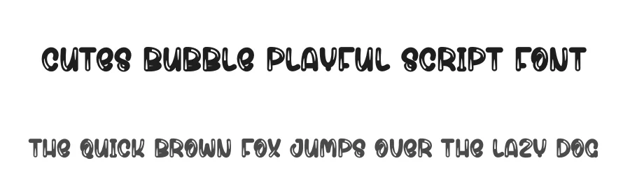 Cutes Bubble Playful Script Font by andikastudio — Display Font