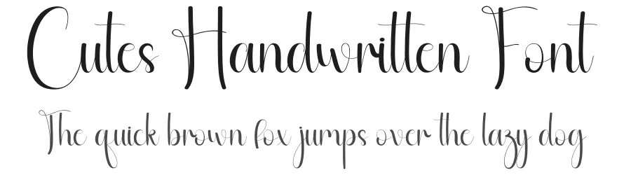 Cutes Handwritten Font by andikastudio — Script Handwritten Font