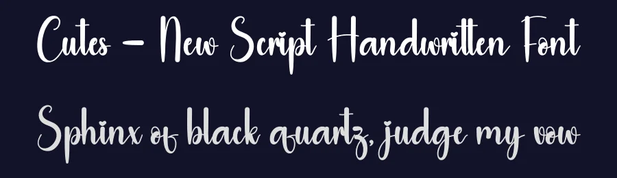 Cutes – New Script Handwritten Font by andikastudio — Script Handwritten Font — thumbnail 2