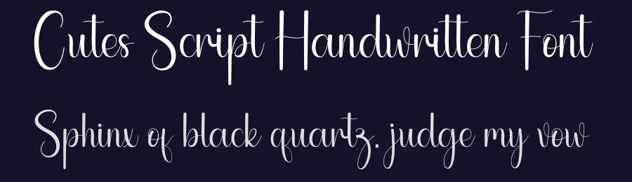 Cutes Script Handwritten Font by andikastudio — Script Handwritten Font — thumbnail 2