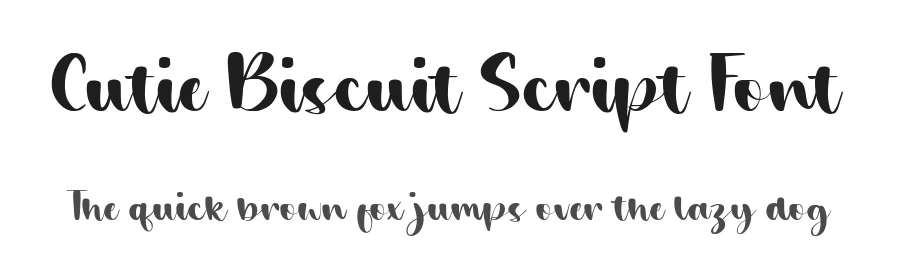 Cutie Biscuit Script Font by balpirick — Script Handwritten Font