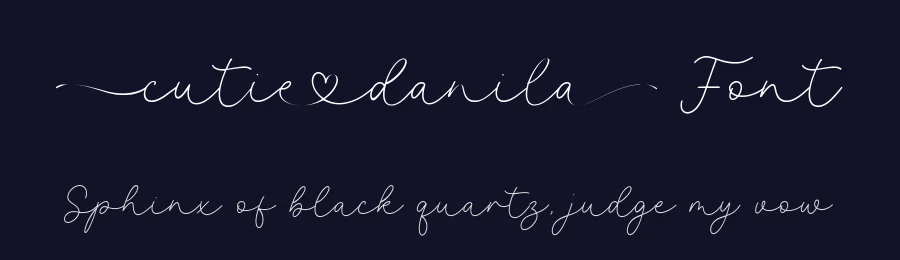 Cutie Danila Font by Timur type — Script Handwritten Font — thumbnail 2