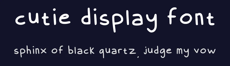 Cutie Display Font by cloudyand — Script Handwritten Font — thumbnail 2