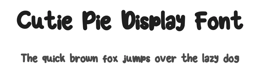 Cutie Pie Display Font by chiodigital — Display Font