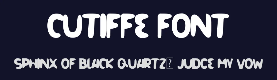 Cutiffe Font by ffeeaarr — Display Font — thumbnail 2