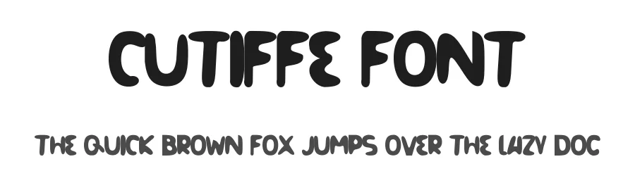 Cutiffe Font by ffeeaarr — Display Font
