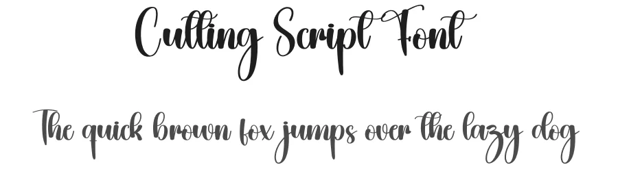 Cutting Script Font by creativeletter — Script Handwritten Font