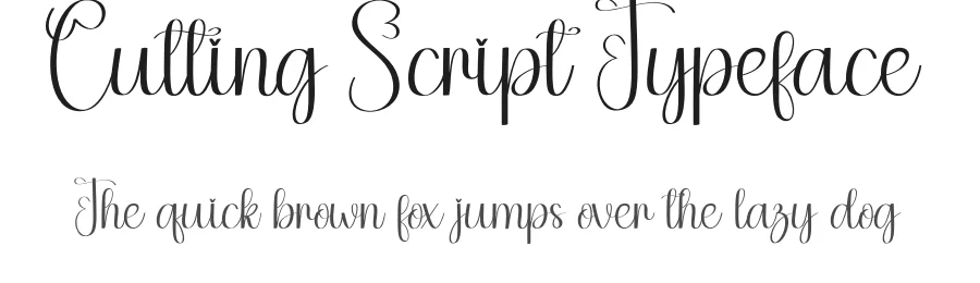 Cutting Script Typeface by andikastudio — Script Handwritten Font