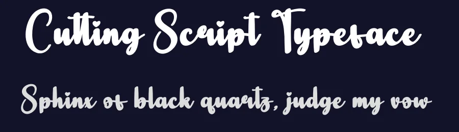 Cutting Script Typeface by andikastudio — Script Handwritten Font — thumbnail 2