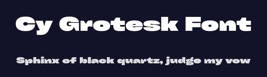 Cy Grotesk Font by Kobuzan — Display Font — thumbnail 2