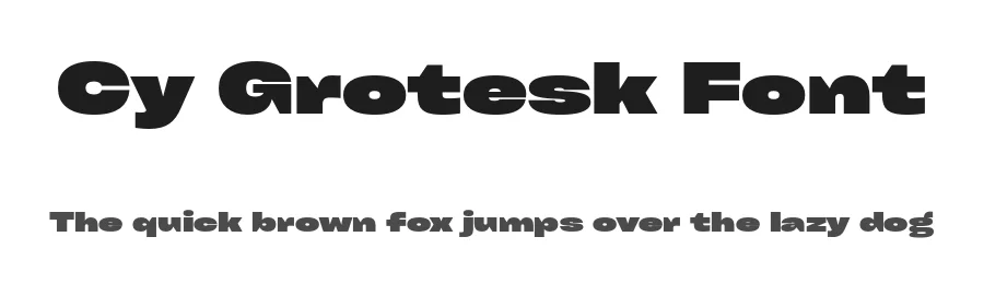 Cy Grotesk Font by Kobuzan — Display Font