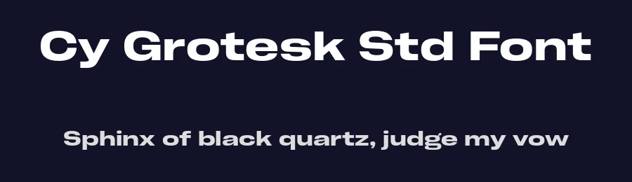 Cy Grotesk Std Font by Kobuzan — Sans Serif Font — thumbnail 2